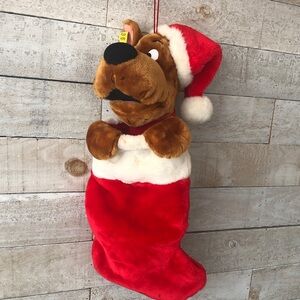 Vintage Scooby Doo Christmas stocking plush